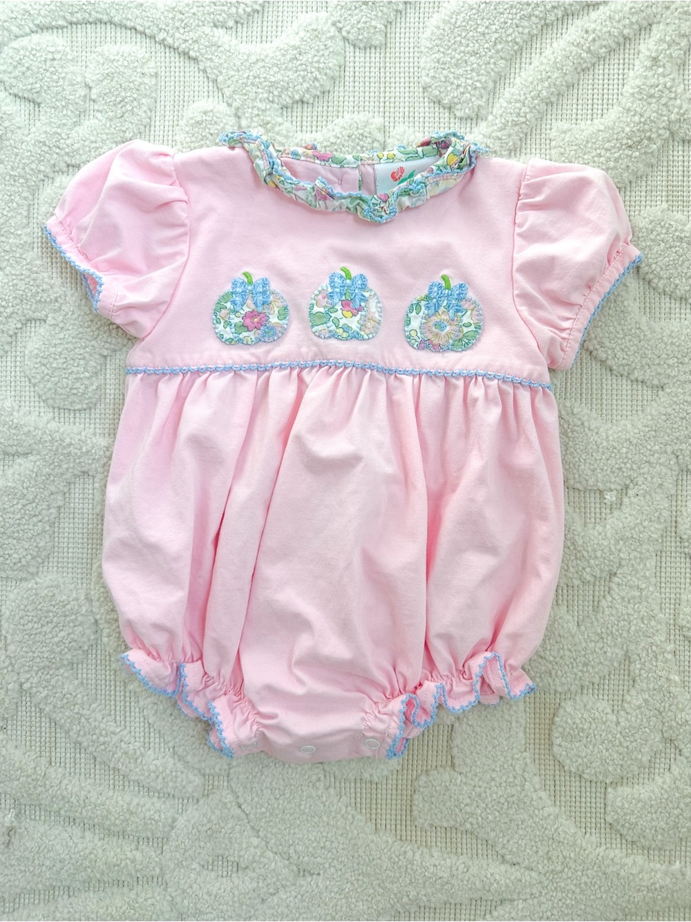 Pumpkin bubble pink baby girls shrimp and grits 9m nwot